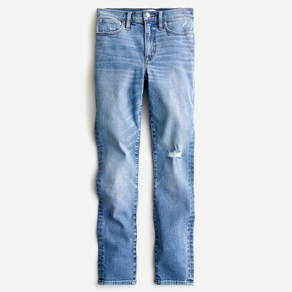J. Crew 10" Highest Rise Toothpick Jean in Prairie Wash 27